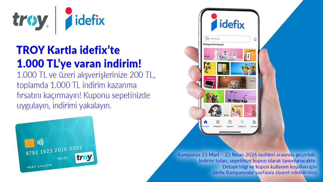 1.000 TL ve üzeri alışverişinize 200 TL, toplamda 1.000 TL indirim kazanma fırsatını kaçırmayın!