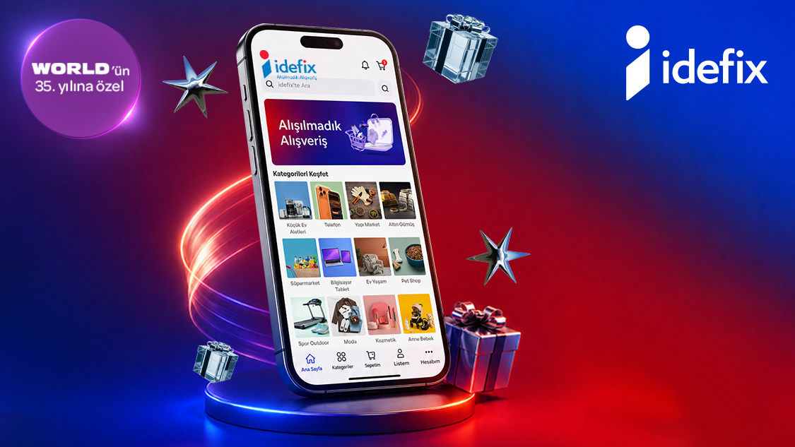 World’ün 35. yılına özel www.idefix.com’dan ve idefix mobil uygulamasından tek seferde yapılacak 3.000 TL ve üzeri alışverişe 335 TL Worldpuan fırsatını kaçırmayın! Üstelik 6 taksit!