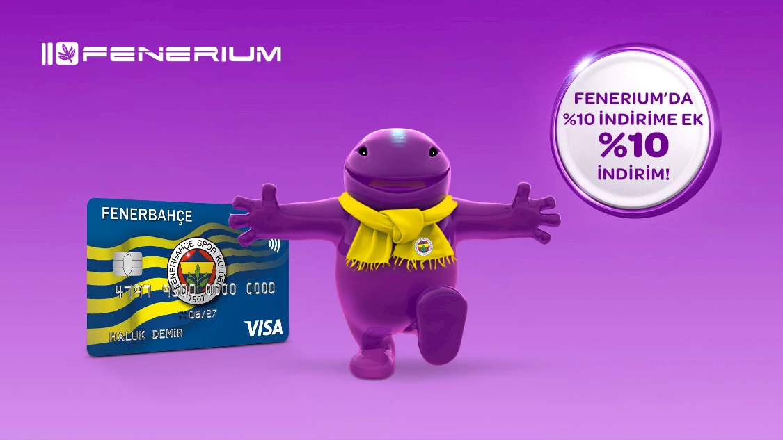 Fenerbahçe Worldcard ile Fenerium mağazalarında %10 indirime ek %10, tek seferde 500 TL, toplamda 1000 TL’ye varan indirim fırsatını kaçırmayın.